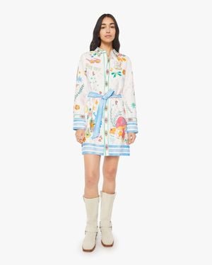 Mother The Frenchie Mini Dress Freak Out Skirt - Blue