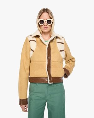 Mother The Tripper Puffer Mixed Media Jacket - Green