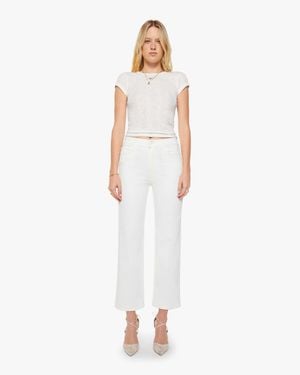 Mother The Rambler Zip Ankle Fairest Of Them All Jeans - White