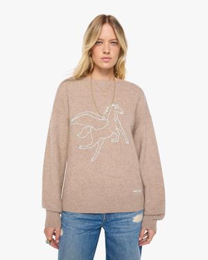 Mother The Biggie Sweater Wheat Shirt - Natural