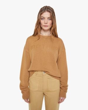 Mother The Logo Jumper Camel Shirt - Natural