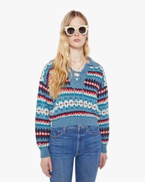 Mother The Lace Up Pull Jumper Oh Really? Jumper - Blue