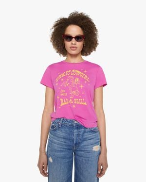 Mother The Lil Goodie Cosmic Cowgirl Bar & Grill T-Shirt - Pink