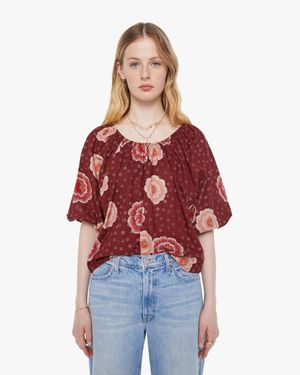 Natalie Martin Ella Top Poppy Cherry - Red