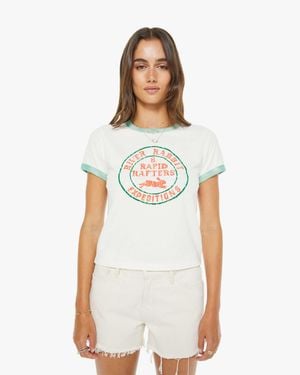 Mother The Itty Bitty Ringer River Rabbit T-Shirt - White
