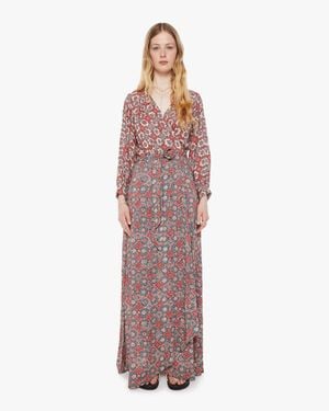 Natalie Martin Kate Long Sleeve Dress Spanish Tile Combo - Blue