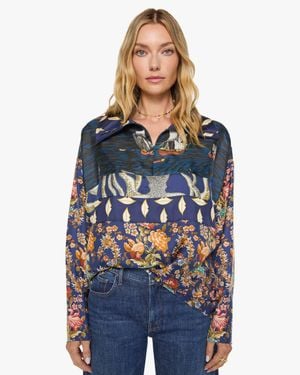 La Prestic Ouiston Sweater Zippe Shirt Caravelle - Blue