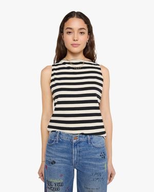 Mother The Even Keel And Natural Stripe Shirt - Blue