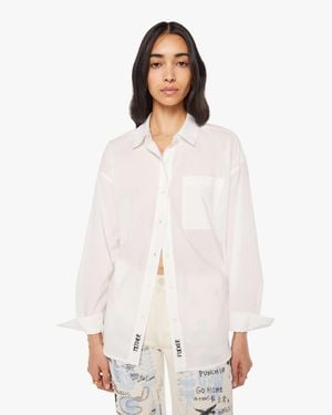 Mother The Pushing Buttons Shirt - White