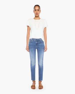 Mother The Mid Rise Dazzler Ankle - Blue