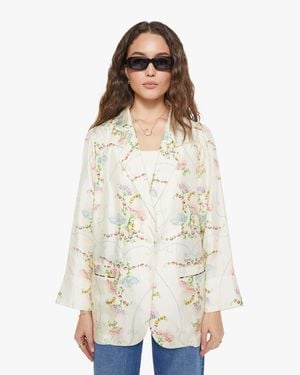 La Prestic Ouiston Elichou Blazer Broderie Ecru - White