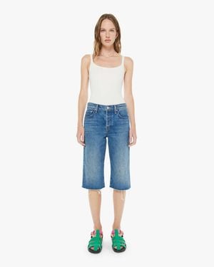 Mother The Kick It Half N' Fray Thumb Jeans - Blue