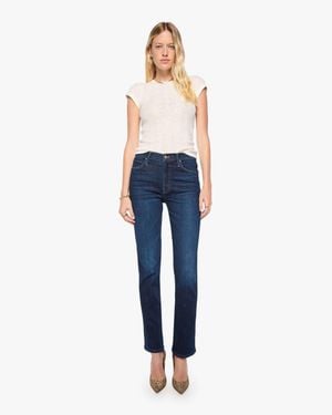 Mother The Rascal Skimp Hard Stop Honey Jeans - Blue
