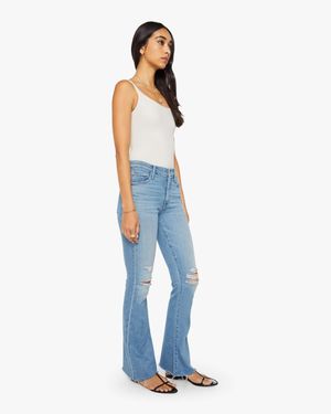 Mother The Weekender Fray Chaos Is Calling Jeans - Blue