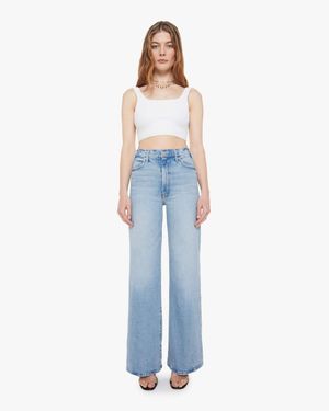 Mother The Hustler Roller Sneak I Confess Jeans - Blue