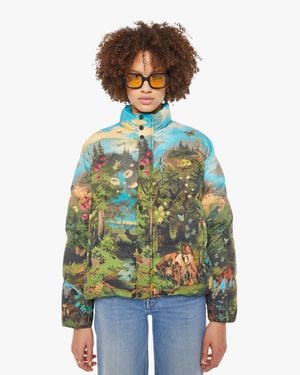 Mother The Drop Pillow Talk Puffer Room With A View Jacket - White