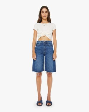 Mother The Half-Pipe Bermuda Fray Did You Bring Me Anything? Jeans - Blue