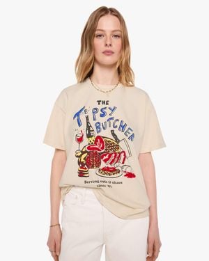 Mother The Lowdown Tipsy Butcher T-Shirt - White