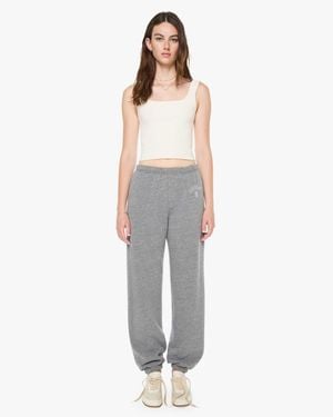 ÉTERNE Boyfriend Pocket Sweatpant Dark Heather - White