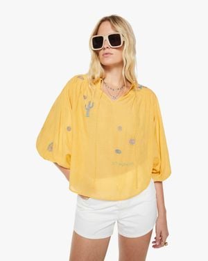 Mother The Breeze Yoke Top Golden Apricot - Yellow