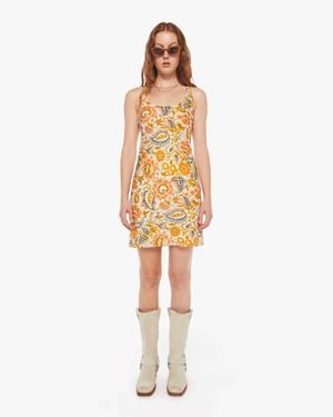 Alix Of Bohemia Addie Dress Topaz Flower - White