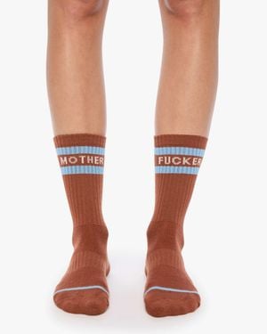 Mother Baby Steps Cocoa Socks - White