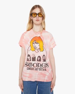 MadeWorn The Rolling Stones Dye T-Shirt - Pink