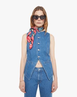 Mother The Vested Interest Scoot This Way Shirt - Blue