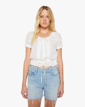 Mother The Love Letter Puff Shirt - White