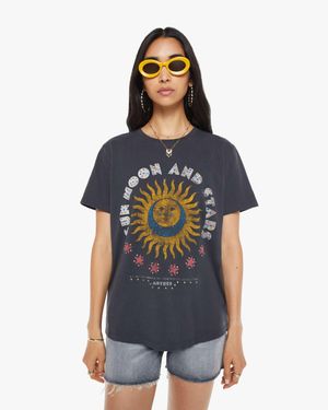 Mother The Rowdy Sun, Moon, And Stars T-Shirt - Blue