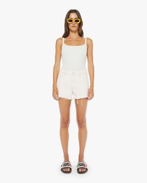 Mother The Dodger Shorts Fray Natural Selection - White