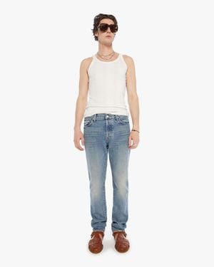 Mother The Mega Neat Knuckle Down Jeans - Blue