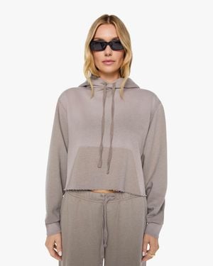 Ghost Forest Surf Club Cropped Coastie Magic Mushroom Shirt - Grey