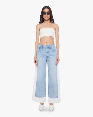 Mother Snacks! The Nacho Double Dip Nerdy Fray Deep Fried Jeans - Blue