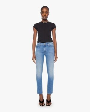 Mother The Mid Rise Dazzler Hover Just An Animal Jeans - Blue