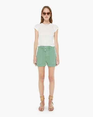 Mother The Detour Shorts Creme De Menthe - Green