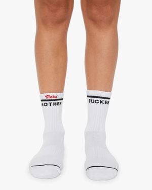 Mother Merci X The Baby Steps Mf Socks - White
