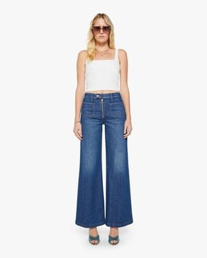 Mother The Patch Pocket Hustler Roller Exposed Zip Heel Made - Blue