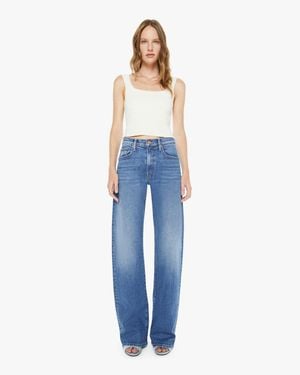 Mother The Mid Rise Lasso Heel Knick Knack Paddy Whack Jeans - Blue