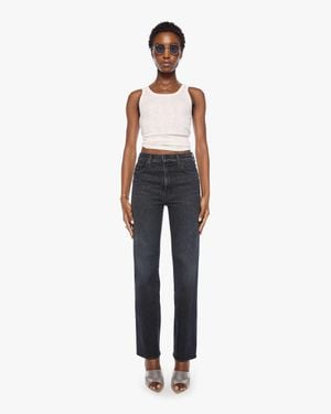 Mother The Rambler Zip Sneak Riding Milkyway Jeans - White
