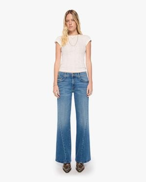 Mother The Mid Rise Sidestepper Twist Sneak Strike It Rich Jeans - Blue