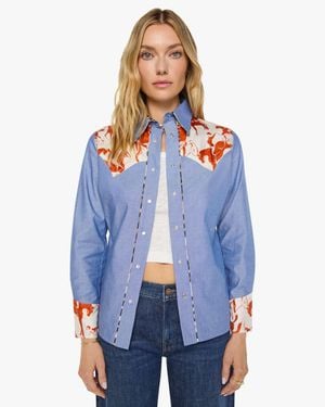 La Prestic Ouiston Western Shirt Chambrary - Blue