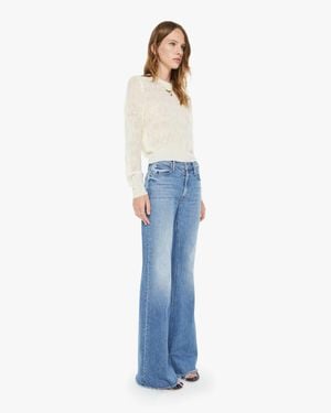 Mother The Doozy Fray Heads Or Tails Jeans - Blue