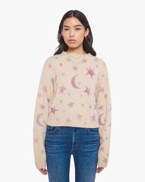 Mother The Crop Jumper Seeing Stars Shirt - Blue