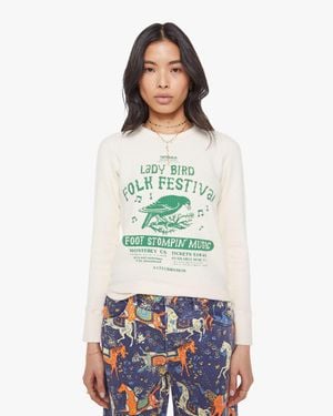 Mother The Itty Bitty Goodie Thermal Lady Bird Folk Fest T-Shirt - Green