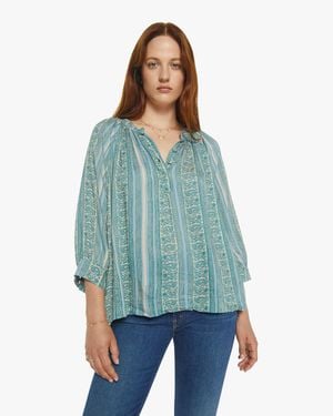 Natalie Martin Remy Top Paisley Stripe Pool - Blue
