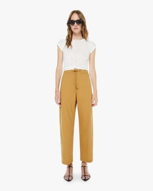 Mother The Drawn Half-Pipe Ankle Bone Pants - Natural