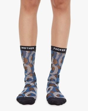 Mother The Step Up Spots On Socks - Blue
