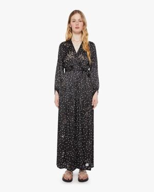 Natalie Martin Nico L/S Maxi Midnight Burnout Skirt - Black