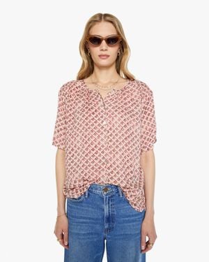 Natalie Martin Top Scallop Blush - Red